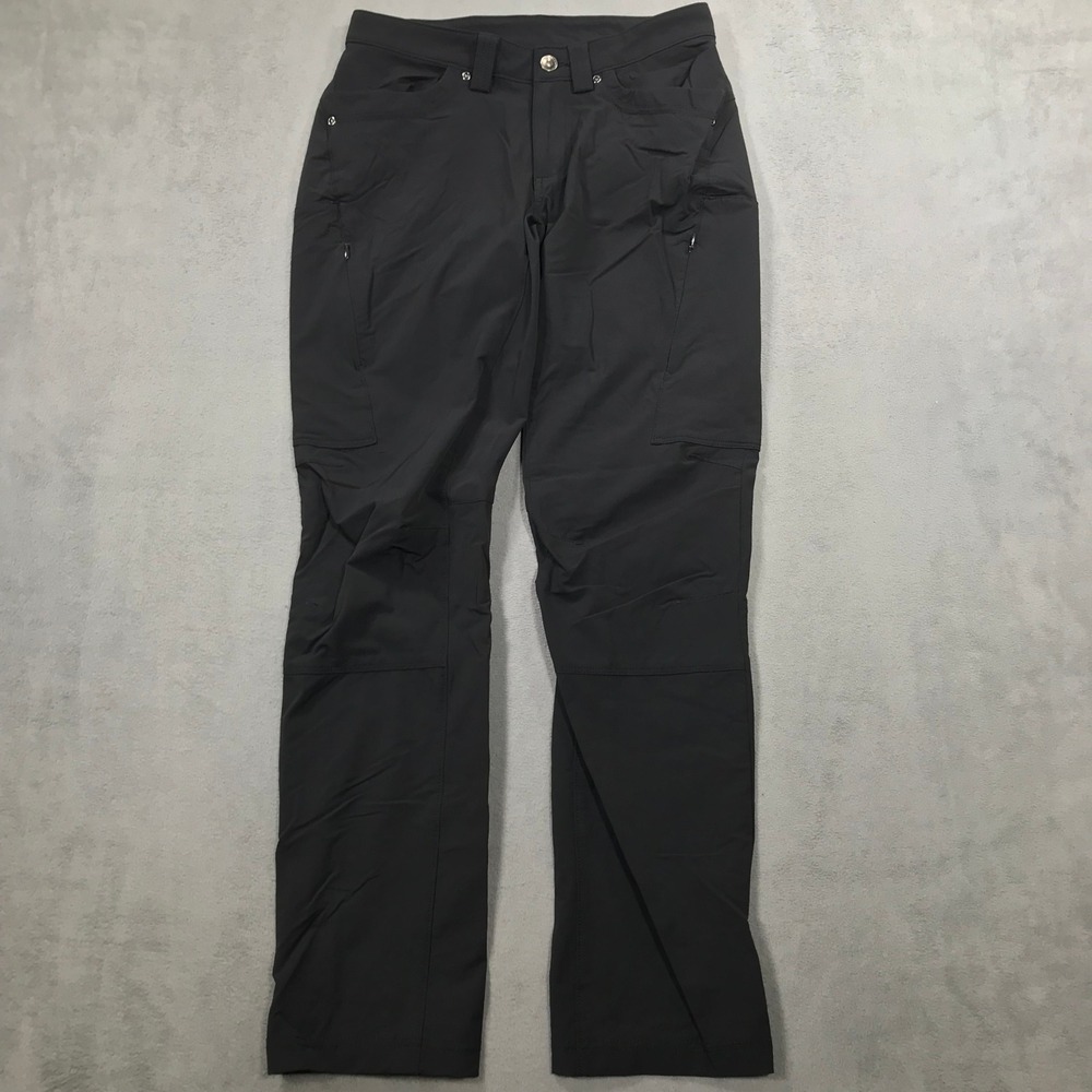 Duluth Trading Cargo Pants Womens 4x31 Black Flexpedition Slim Leg Hiking